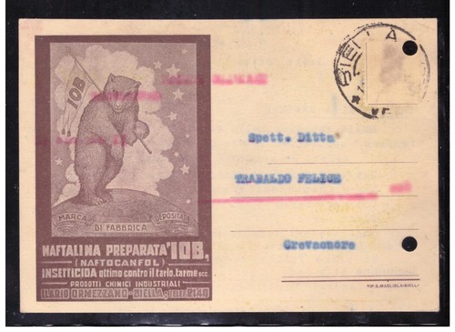 Cartolina commerciale biella - commerciale,