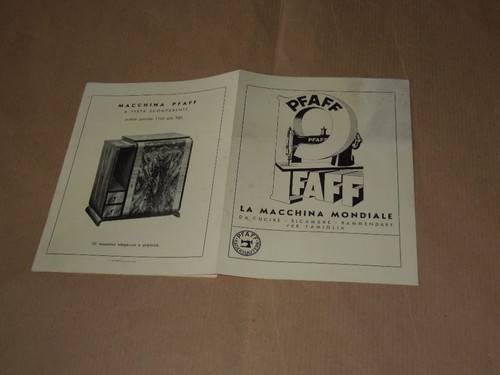 Pubblicita cartacea pfaff - pubblicita',
