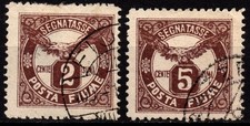 FIUME 1919 -13-14-  Segnatasse