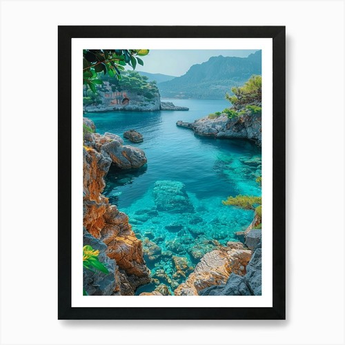 Quadro stampa tela - su, mar
