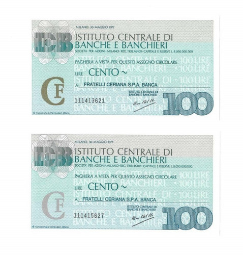 Miniassegni coppia - miniassegni,