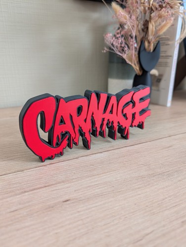 Logo carnage enseigne - 3d,