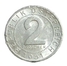 AUSTRIA - moneta 2 GROSCHEN 1951 - Republik Osterreich