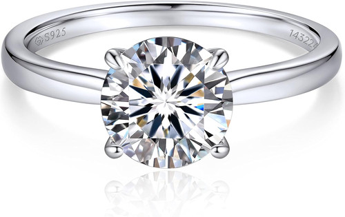 Moissanite anello donna - moissanite,