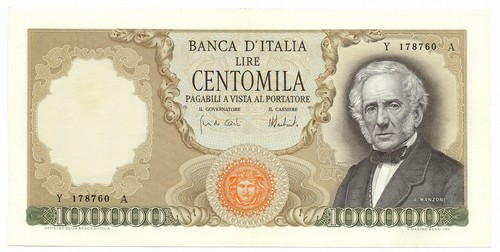 100000 lire alessandro manzoni - 100000,