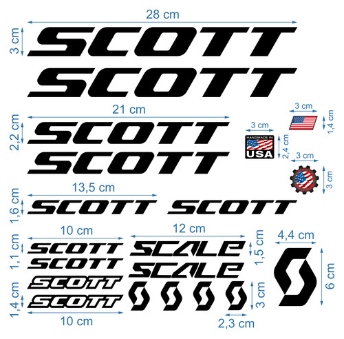 Scott die cut decals - decals, stickers