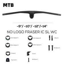 Manubrio abitacolo integrato in fibra di carbonio completo manubrio bici mtb 740mm 760mm