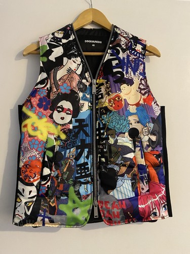 Gilet uomo dsquared2 stampa - gilet,