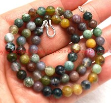 Collana moda naturale 6 mm