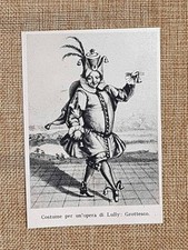 Costume grottesco Opera di Lully Estetica barocca e teatralità Stampa del 1944