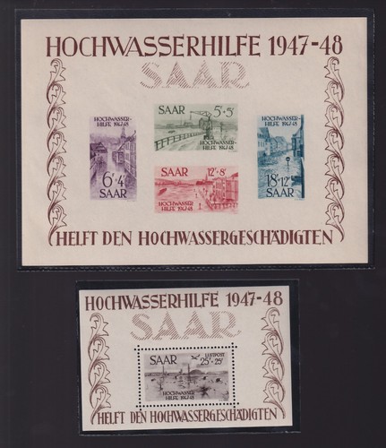 1948 sarre foglietti pro - sarre:,