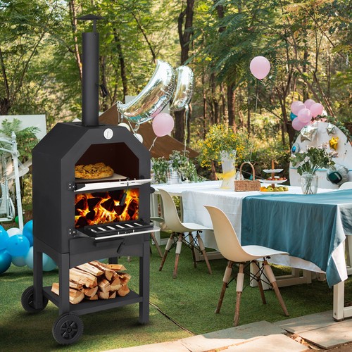 Forno pizza portatile - a, legna