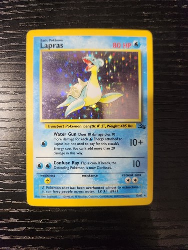 Lapras holo pokémon - 10/62,