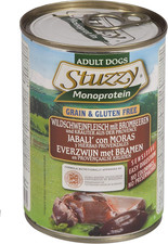 , Cibo Umido per Cani Adulti Al Cinghiale, Monoproteico in Patè (6 Lattine Da 40