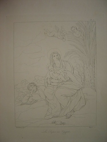 Gravure repos egypte - le,