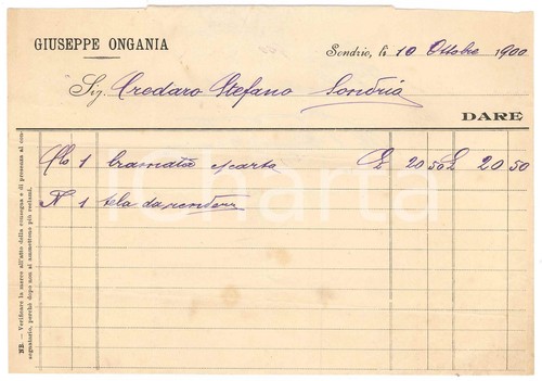 1900 sondrio giuseppe - sondrio, ongania