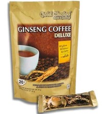 Caffè Ginseng - Coffee Deluxe - Caffè solubile al ginseng - 20 stick da 20g 