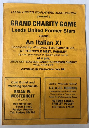 Leeds united stars an - stars, v