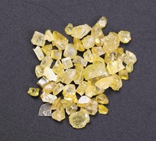 Lotto di diamanti sfusi grezzi non tagliati chip di diamanti gialli naturali ...