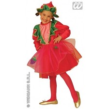 CARNEVALE COSTUME VESTITO FRAGOLINA BAMBINA 3/4  ANNI