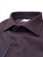 Camicia UOMO 100% cotone slim fit fantasia pois cangiante "MIRCAM" Varie taglie