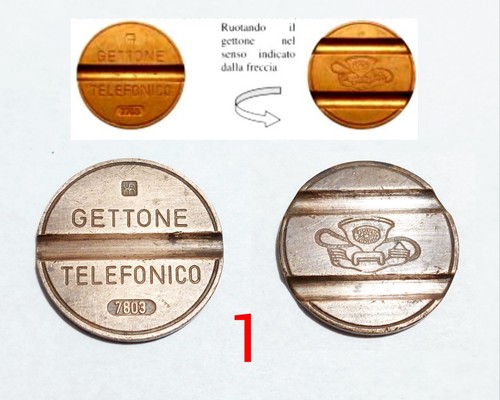 Antico raro gettone - antico, telefonico