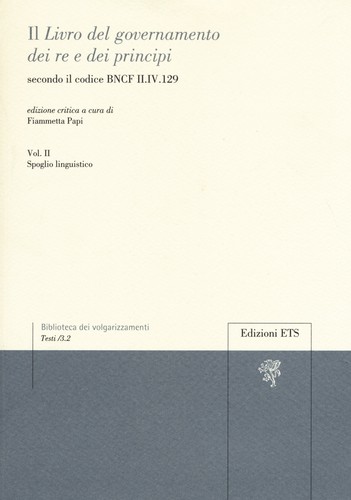 Libro del governamento dei - il, "libro