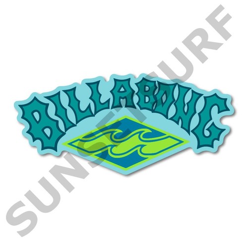 Adesivo billabong metal - metal, logo