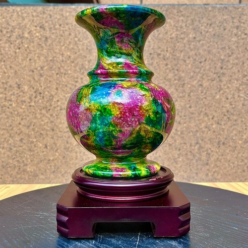 Vaso fiori giada colorato