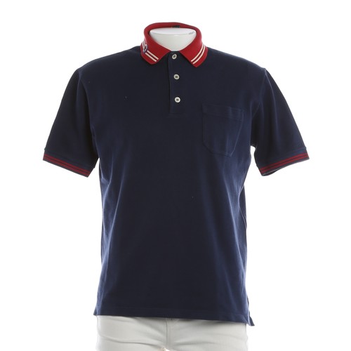 Gucci polo blu rosso ottima - gucci, m