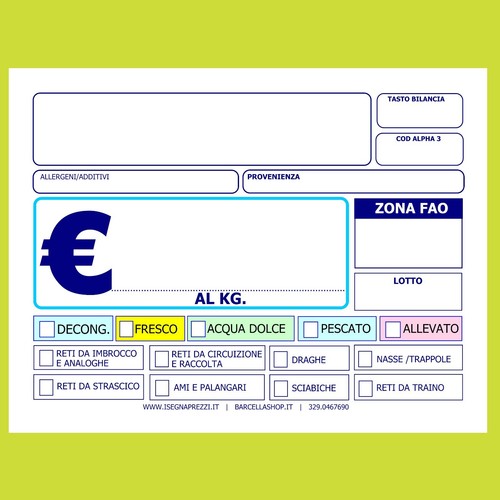 Kit cartellini neutri - 50,
