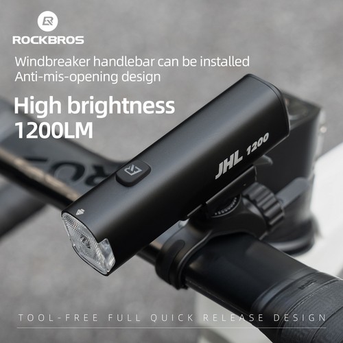 Rockbros faro bicicletta alta - faro,
