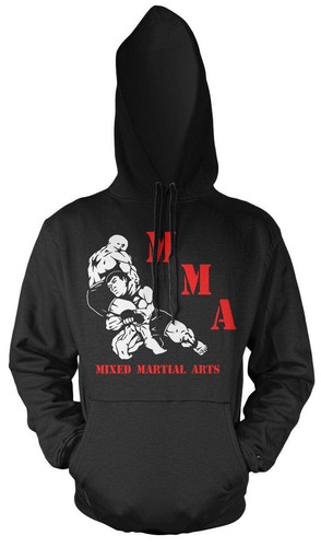 Felpa con cappuccio mma mixed - felpa,