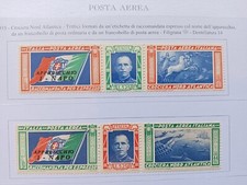 REGNO - 1933 - POSTA AEREA CROCIERA NORD ATLANTICA I-NAPO SASSONE N. 51/52 MNH**