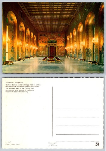 Cartolina mosaico municipio - , di