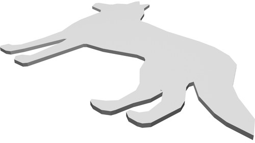 Decorazione parete cane - parete,