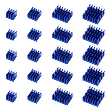 20 Pezzi Alluminio Dissipatore Di Calore Kit, Mini Dissipatore Di Calore Circuit