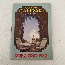 calendario Cordial Campari prezioso 1982 pubblicitario dolciumi Valgiusti Cesena