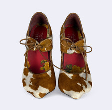 Ronaldo Fraga Cow Wedge Heels