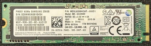 Samsung 256gb nvme ssd - 256gb, m.2