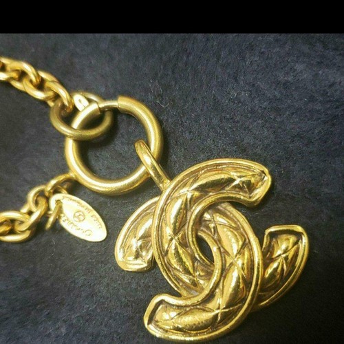 Collana chanel oro - logo, coco