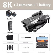 DRONE XIAOMI 8K FPV 2 CAM BRUSHLESS 15-18min VOLO WIFI RC PIEGHEVOLE