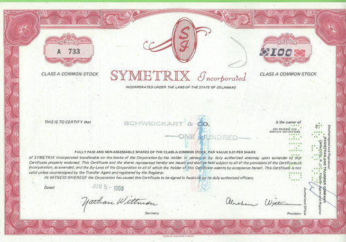 Symetrix incorporated 1969 - symetrix,