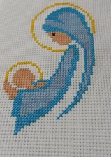  Madonna con bambino ricamato