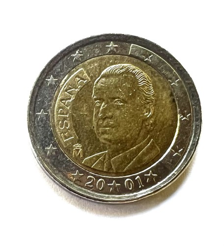 Moneta euro spagna 2001 juan - moneta,