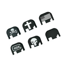 glock cover posteriore in alluminio punisher Gen 1 2 3 4 Adatto Tutti I Modelli