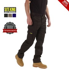 Pantalone da lavoro uomo Cargo Combat taglia dalla 28 alla 52 nero navy kaki di SITE KING