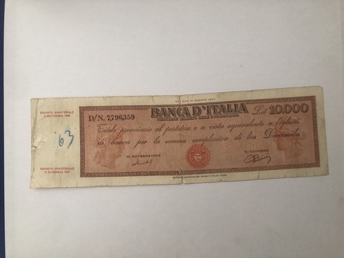 000 lire banca italia - 10.000,