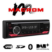 Sintolettore Macrom DL3300DAB Autoradio 1Din con Bluetooth USB Aux AM/FM DAB+