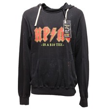 7679P black gauze sweatshirt